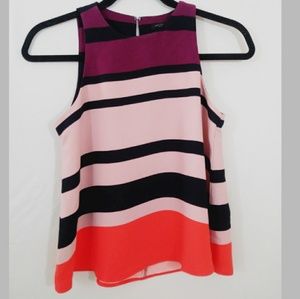 Ann Taylor Multi-Color Loose Fit Sleeveless Blouse